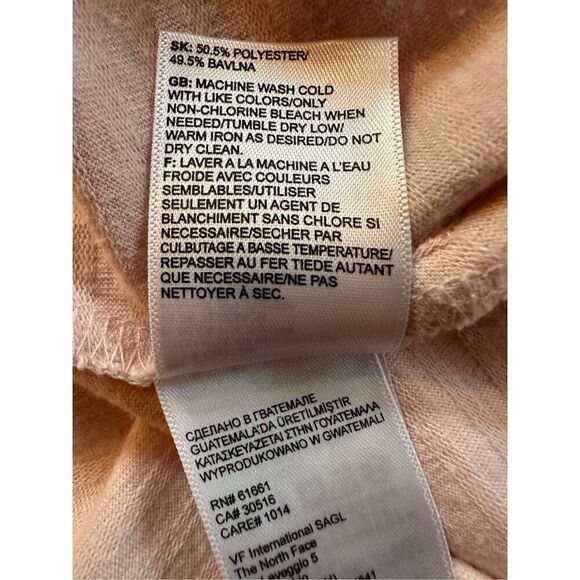 North Face women’s short sleeve light pink t-shirt size S/P. #13-1578 - Picture 4 of 5